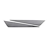 XEBRAD Car Speaker Cover Stainless Door Loudspeaker Sound Pad Trim Frame Sticker Interior Accessories, for Porsche, 982 718 2017-2020 Car Speaker Trim(Black With Logo B)