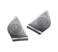 XEBRAD Car Speaker Cover Sticker Matte Silver Door Loudspeaker Tweeter Lid Trim Paste Style Refit, for Mercedes-Benz, GLA CLA Series Car Speaker Trim