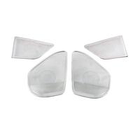 XEBRAD Car Styling Audio Speaker Auto Door Loudspeaker Decoration Covers Stickers, for Lexus, ES200 2018 2019 2020 Interior Accessories Car Speaker Trim(WHITE)
