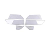 XEBRAD Car Styling Audio Speaker Door Loudspeaker Trim decoration Covers Stickers, for BMW, 7 Series G11 G12 Interior Auto Accessories Car Speaker Trim(WHITE)