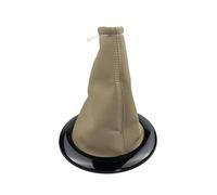 XEBRAD Car Styling Black Beige Leather Gear Shift Knob Boot Case, for Renault, Megane II MK2 2002-2009 Sport Tourer II 2003-2009 Gear Shift Boot Cover(Black Beige Black)