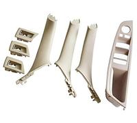 XEBRAD Car Styling Left Right Interior Door Armrest Handle Inner Panel Pull Trim Cover, for BMW, 5 Series F10 F11 520 525 RHD Car Interior Door Panel Handle(Oyster-7Pcs-RHD)