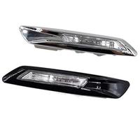 XEBRAD Car Turn Signal Light Turn Signal Lamp Cars Front Side Marker Light Fender Light Turn Signal, for, 5 Series, for F10, for F11 2010-2017 Car Turn Signal Light(BLACK Left and Right)