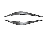 XEBRAD Carbon Fiber Headlight Eyebrow, for 2 for Series 2015-2019 Ont Head Light Lamp Cover Trim Headlamp Eyelid Sticker, for Bmw, for F22 F23 2015 car headlight eyebrow trim strip(Carbon Fiber Look)