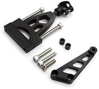 XEBRAD Carbon Motorcycle Stabilizer, CB400 VTEC CB400SF CB 400 1999-2015, Dampers Mounting Bracket Support Kit Motorcycle Steering Damper Stabiliser(BLACK 60 25cm)