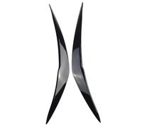 XEBRAD Chrome Trim Cover Headlight Eyelids Black Car Decor M, for Sport, Bumper, for 2015-2018, for Bmw, for F20 F21 2015 2018 car headlight eyebrow trim strip