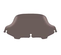 XEBRAD Clear Smoke Black 6" 8" Wave Windshield Fairing Windscreen, for Harley, Touring Electra Street Glide CVO FLHX EFI FLHTPI 1996-2013 Moto Clear Riding Visor(8 In Brownish)