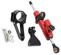 XEBRAD CNC Motorcycles Stabilizer Bracket Mount Kit Support, CBR600 F4i CBR 600 1999-2007 Motorcycle Steering Damper Stabiliser(BLACK 6)