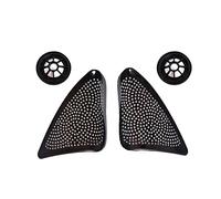 XEBRAD Compartment Front Door Tweeter Trim Cover Plus Tweeter Loudspeaker Tweeter Panel Shell, for BMW, F20 2011-2018 Car Speaker Trim(Dark Grey)
