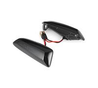 XEBRAD Dynamic Flowing Turn Signal Light Sequential Side Fender Marker Light, for Vauxhall, for Opel, Astra J K Zafira Crossland X Car Turn Signal Light(Smoke shell)