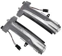 XEBRAD Dynamic LED Flashing Side Mirror Turn Signal Light Sequential Blinker Indicator, for VOLVO, XC60 2014 2015 2016 2017(Dynamic Car Side Mirror Indicator Light(BLACK Dynamic Crystal)