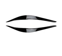 XEBRAD For 2 for Series 220i 228i 230i M235i M240i 2015 2016 2017 2018 2019 Automobile Headlight Eyebrows Decoration Body Kit, for Bmw, for F22 F23 car headlight eyebrow trim strip(Gloss Black)