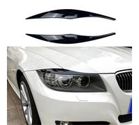 XEBRAD For 3-series 320i 330i 2005-2012 Ont Headlight Cover Garnish Strip Eyebrow Trim Sticker Glossy Black, for Bmw, for E90 E91 2005 2012 car headlight eyebrow trim strip