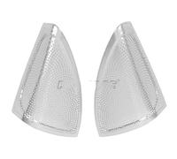 XEBRAD For BMW, 6 Series GT 2018-2023 Car Styling A-pillar Tweeter Audio Speaker Net Decoration Door Loudspeaker Cover Car Speaker Trim(Silvery)