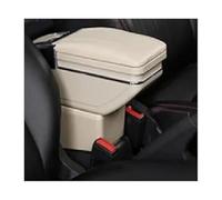 XEBRAD For Chevrolet, for Aveo T200 T250 T255 Car Armrest Box Center Console Storage Box Rotatable Accessories Car Accessories Car Armrest Box(BLACK A Beige No Usb)