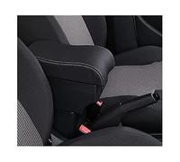 XEBRAD For Chevrolet, for Spark Car Armrest Box Interior Center Console Storage Box Arm Rest Car-Styling Accessories Car Armrest Box(BLACK A3 White Line No Usb)