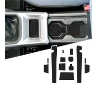 XEBRAD For Dacia, Duster 3 III 2024 2025 Non-Slip Rubber Mat Set, Centre Console Drink Holder, Anti-Dust, Non-Slip Mats, Duster III P1310 Accessories Dashboard Anti-Slip Mat(Black)
