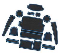 XEBRAD For Fiesta, ST MK8 Rubber Mats, Drink Holder, Interior Door Mats, Centre Console, Non-Slip Mats, Door Slot Mat, 14 Pieces Dashboard Anti-Slip Mat