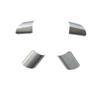 XEBRAD for Ford, for Focus 2 MK2 2005-2011, Stainless Steel Car Interior Steering Wheel Decoration Cover Sticker Trim Accessories Steering Wheel Sticker(Silver)