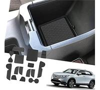 XEBRAD For HR-V 2022-2024 2025 Non-Slip Mats Rubber Mats Door Slot Mat Armrest Drink Holder Mat Centre Console Interior Rubber Mats HR-V Accessories Dashboard Anti-Slip Mat(Black)
