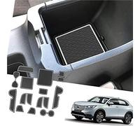 XEBRAD For HR-V 2022-2024 2025 Non-Slip Mats Rubber Mats Door Slot Mat Armrest Drink Holder Mat Centre Console Interior Rubber Mats HR-V Accessories Dashboard Anti-Slip Mat(White)