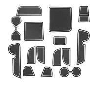 XEBRAD For HRV 2022 RHD Car Rubber Mats,Car Door Slot Mat Car Armrest Drink Holder Mat Centre Console Non-Slip Mat, HRV Accessories Rubber Mat, 15pcs/Pack Dashboard Anti-Slip Mat(White)