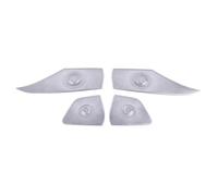 XEBRAD For Hyundai,for Elantra, CN7 2021 2022 2023 Car Accessories 4pcs Car Door Audio Speaker Decor Cover Loudspeaker 3D Trim Sticker Car Speaker Trim(Silvery)