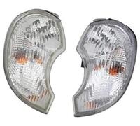 XEBRAD For Hyundai, for Terracan 2001 2002 2003 2004 2005 2006 Headlamp Front Corner Light Indicator Wide Light Turn Signal Lamp With Bulb Car Turn Signal Light(BLACK 1 pair)