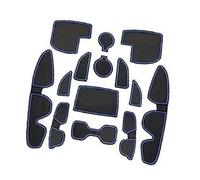 XEBRAD For Hyundai, I30 I30N N Line 2017-2022 2023, Rubber Mats Centre Console Non-Slip Mats Non-Slip Cup Holder Rubber Mat Armrest i30 N Accessories Dashboard Anti-Slip Mat
