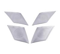 XEBRAD For Kia, Optima K5 2020 2021 Steel Car Door Audio Shelf Chrome Speakers Cover Trim Bezel SubWoofer Frame Garnish Accessories Car Speaker Trim(Sliver)