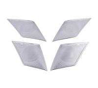XEBRAD For Kia, Optima K5 2021 2020 Accessories Car Door Speaker Cover Car Audio Speakers Case Stereo Sound Frame Decoration Part Car Speaker Trim(Sliver)
