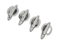 XEBRAD For Kia, Sportage MK3 SL 2011 2012 2013 2014 2015 Carbon Fiber New Chrome Car Door Handle Cover Trim Sticker Styling Accessories outer door handle cover(Silver handle-bowl)
