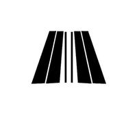 XEBRAD For Land, For Rover, For Range, For, Sport 2010-2013 Carbon Fiber Polished Pillar Posts 6PCS Window Trim Cover Auto Door Window Edge Trim