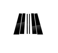 XEBRAD For Land, for Rover, Lr2 Freelander 2 2006-2015 Carbon Fiber Polished Pillar Posts 6PCS Window Trim Cover BC Column Sticker Auto Door Window Edge Trim