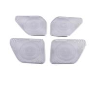 XEBRAD For Land Rover, Defender 110 2020 2021 2022 Accessories Car Loudspeaker Decoration Door Horn Cover Speaker Net Protection Car Speaker Trim(Sliver color)