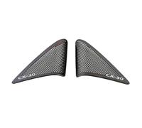 XEBRAD For Mazda, CX-30 CX 30 CX30 2020 Car accessories front column roof horn hood speaker cover sound decorative frame sequins Car Speaker Trim(Black-02)