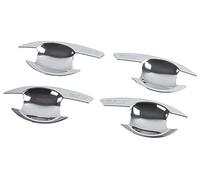 XEBRAD, for Mitsubishi, L200 Triton Pickup 2006 2007 2008 2009 2010 2011 2012 2013 2014 Chrome Car Door Handle Cover Car Door Handle Cover(BLACK Bowl)