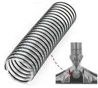 XEBRAD for NV601 Lower Duct Hose - Simple Install, Steel Cage Design, Boost Suction Power, for Household Cleaning(5pack) Vacuum Cleaner Hose(Black 1pack)
