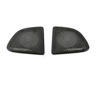 XEBRAD For Peugeot, 2008 2020 2021 2022 Car accessories front column roof horn hood speaker cover sound decorative frame sequins Car Speaker Trim(Black-01)