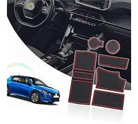 XEBRAD For Peugeot, 208 e-208 2008 e-2008 2020-2024 2025 Non-Slip Mats Rubber Mats, for Peugeot, 208 Accessories Door Slot Mat Armrest Drink Holder Mat Centre Console Interior Rubber Mats Dashboard An