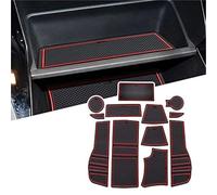 XEBRAD For Peugoet 2008 e-2008 GT Line 2020-2022 Car Non-Slip Rubber Mats (For RHD Automatic Transmission), Car Door Slot Mat, Cup Holder Mat Armrest Center Consoles Interior Decoration 12pcs Dashboar