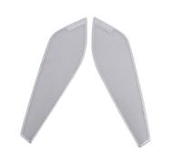 XEBRAD For Porsche, 718 Boxster Cayman 2018 2019 2020 Central control Loudspeaker Sound Chrome Speaker Cover Trim Frame Sticker Interior Car Speaker Trim(Silver-01)
