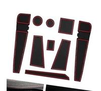 XEBRAD For Seat, Ibiza 6F / Arona 2017-2023 2024 Rubber Mats Centre Console Non-Slip Mats Non-Slip Rubber Mat Arona FR Accessories Dashboard Anti-Slip Mat(Red)