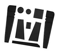 XEBRAD For Seat, Ibiza 6F / Arona 2017-2023 2024 Rubber Mats Centre Console Non-Slip Mats Non-Slip Rubber Mat Arona FR Accessories Dashboard Anti-Slip Mat(Black)
