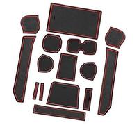XEBRAD For Suzu-ki Ignis 2017-2022 Car Rubber Mats,Car Mats Door Slot Mat Car Armrest Drink Holder Mat Centre Console Non-Slip Mat, Ignis Auto Accessories Rubber Mat, 15pcs/Pack Dashboard Anti-Slip Ma