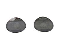 XEBRAD For Tesla, Model 3 2019 2020 Accessories Front Column Roof Horn Hood Model3 Speaker Cover Decorative Sequins Model Three Car Car Speaker Trim(Front roof Black)