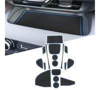XEBRAD For Toyota, for Yaris Cross SUV 2021 2022 Car Non-Slip Rubber Mats (For Right Hand Drive), Car Door Slot Pad Mat, Cup Holder Mat Armrest Center Consoles Interior Decoration 17pcs Dashboard Anti