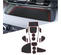 XEBRAD For Toyota, for Yaris Cross SUV 2021 2022 Car Non-Slip Rubber Mats (For Right Hand Drive), Car Door Slot Pad Mat, Cup Holder Mat Armrest Center Consoles Interior Decoration 17pcs Dashboard Anti