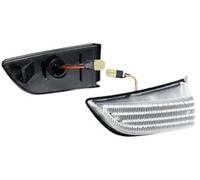 XEBRAD For VOLVO, for XC60 2008-2014 2Pcs LED Dynamic Turn Signal Light Side Wing Mirror Lamp Car OEM# 31217288/31217289 Car Turn Signal Light(BLACK Dynamic Clear Case)