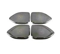 XEBRAD For VOLVO, S60 S 60 2020 Car Door Audio Shelf Chrome Speakers Cover Trim Bezel SubWoofer Frame Garnish Accessories Car Speaker Trim(Black)